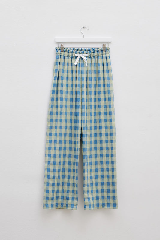 Pantalones Vichy Azul y Verde