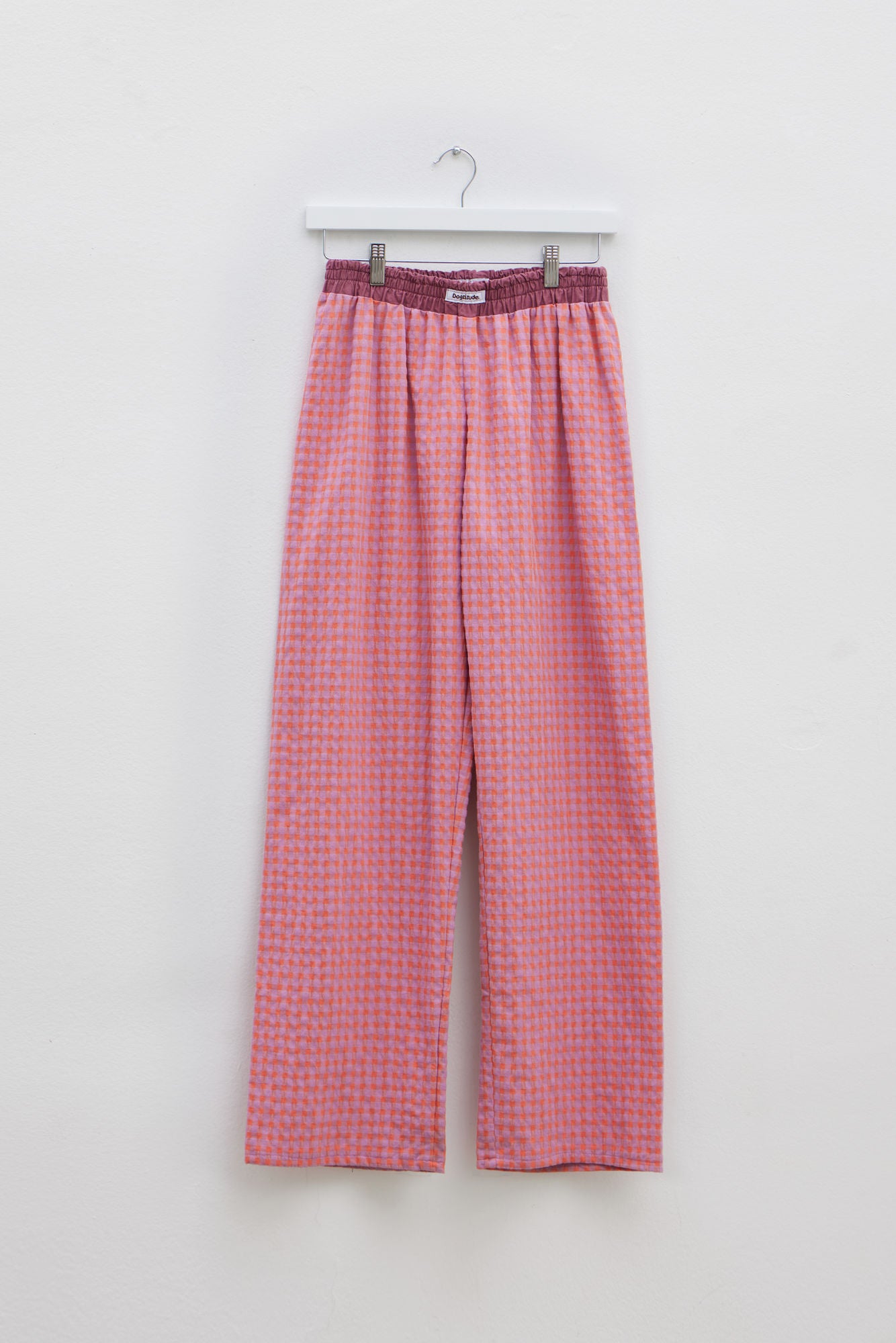 Pantalones Cuadros Multicolor Rosa y Naranja