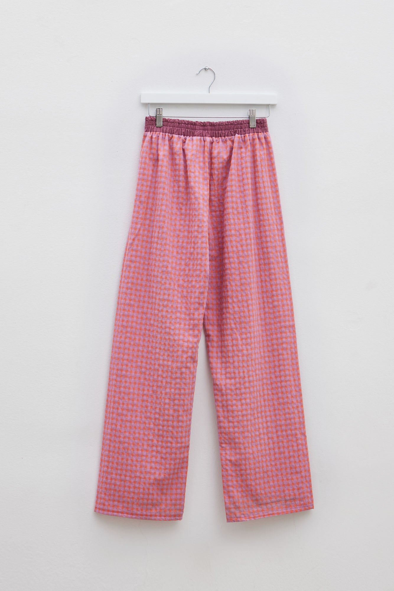 Pantalones Cuadros Multicolor Rosa y Naranja