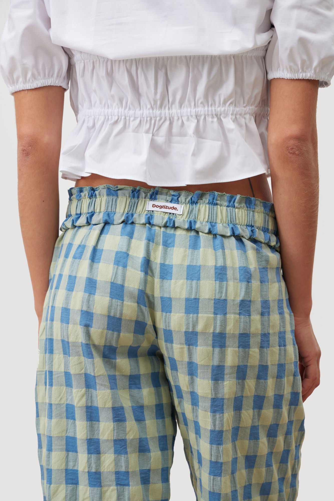 Pantalones Vichy Azul y Verde