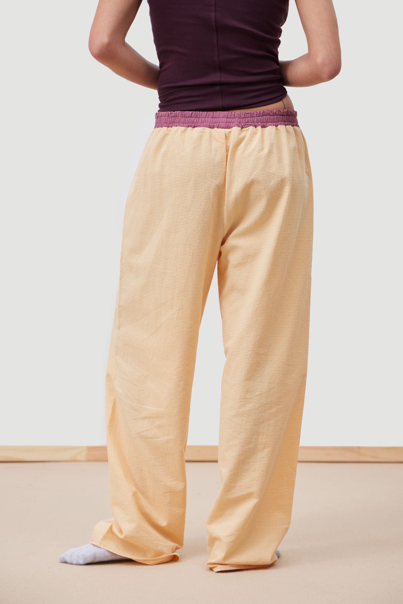 Pantalones Minicuadro Amarillo