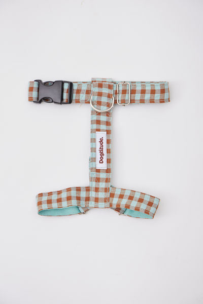 Arnés Vichy Marrón y Azul