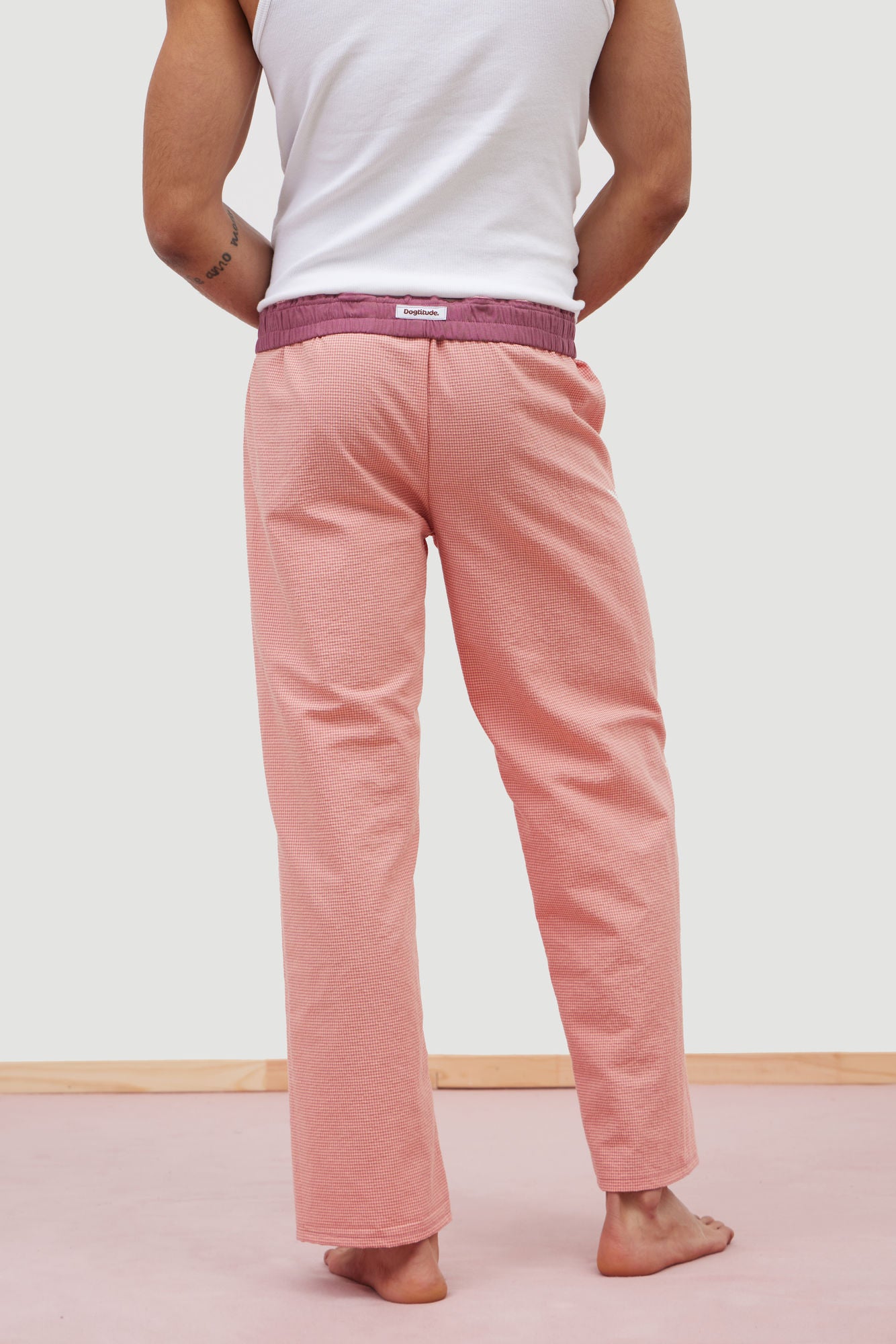 Pantalones Minicuadro Rosa