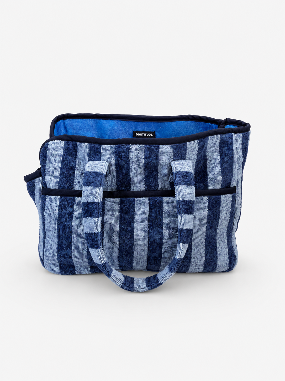 Dog Carrier – Blue Stripe