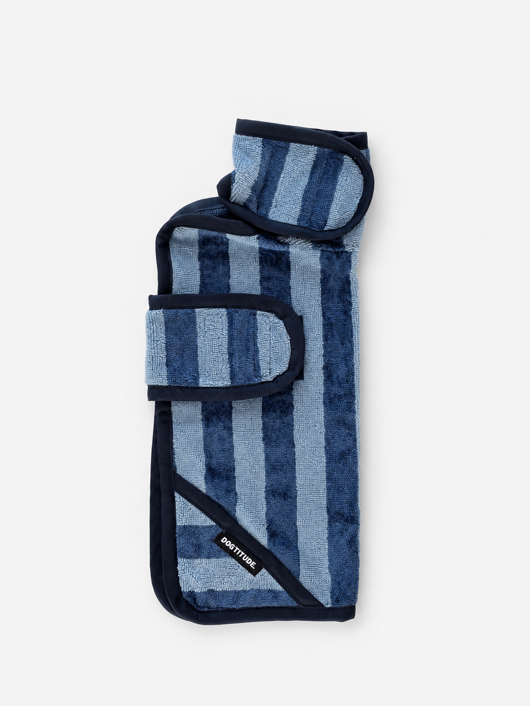 Dog Robe – Blue Stripe