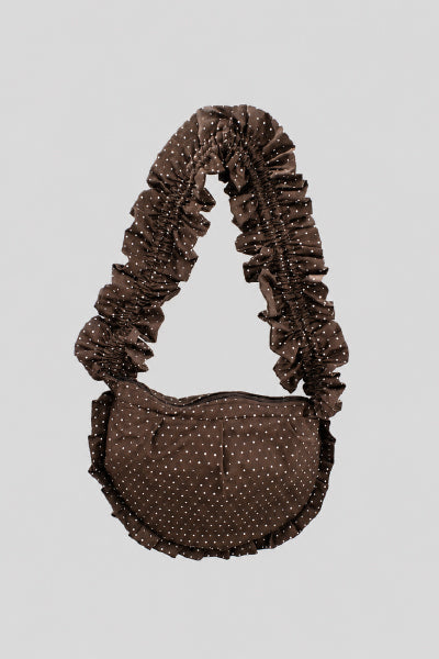 Bolso Marrón Lunares