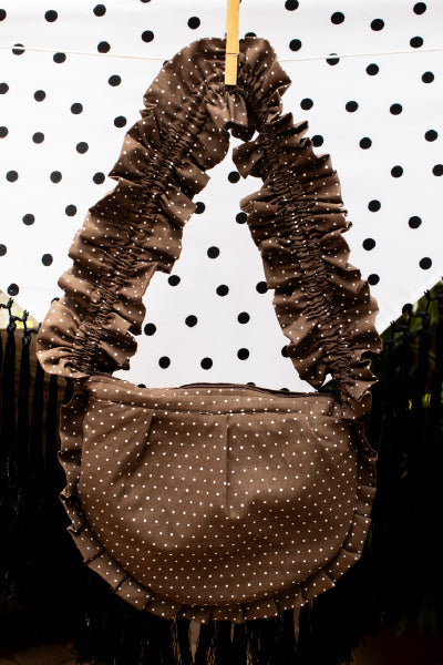 Bolso Marrón Lunares
